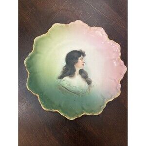 Antique Rosenthal R.C. Malmaison Bavaria Portrait Cabinet Plate